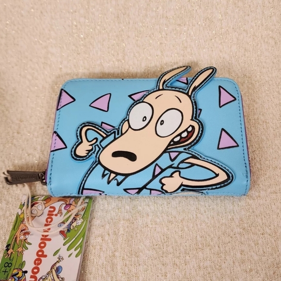 Loungefly Nickelodeon Rockos Modern Life Zip Around Wallet NEW - Picture 7 of 14